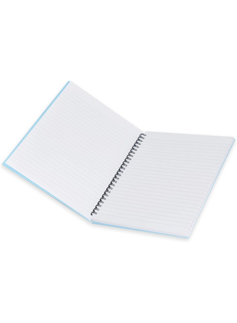 FIS Spiral Hard Cover Notebook, Size 9"x7" Inches, Single Line Ruling, 100 Sheets, Pack of 5 Pieces - FSNBS971902 - Image 3